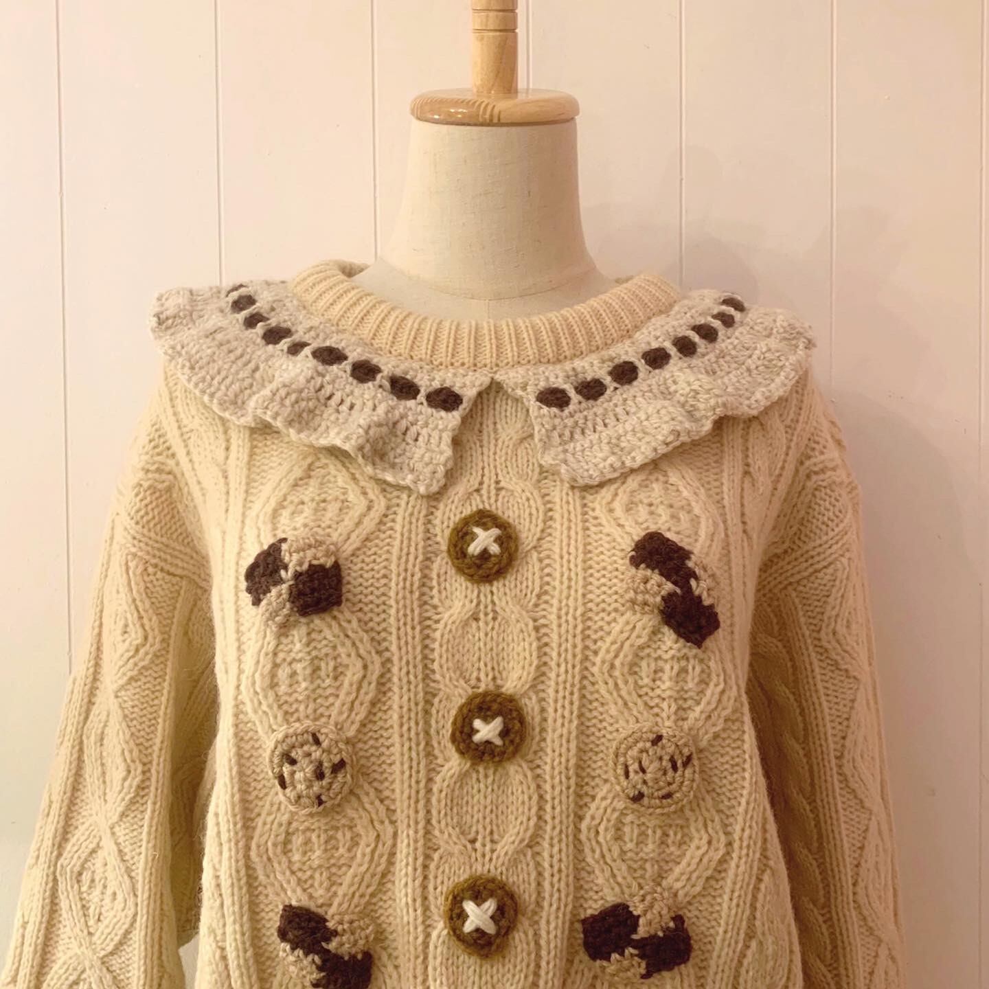 remake : oatmeal cookie aran sweater