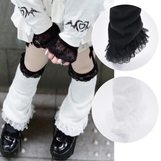 【3/2新着】フリルレースルーズレッグウォーマー