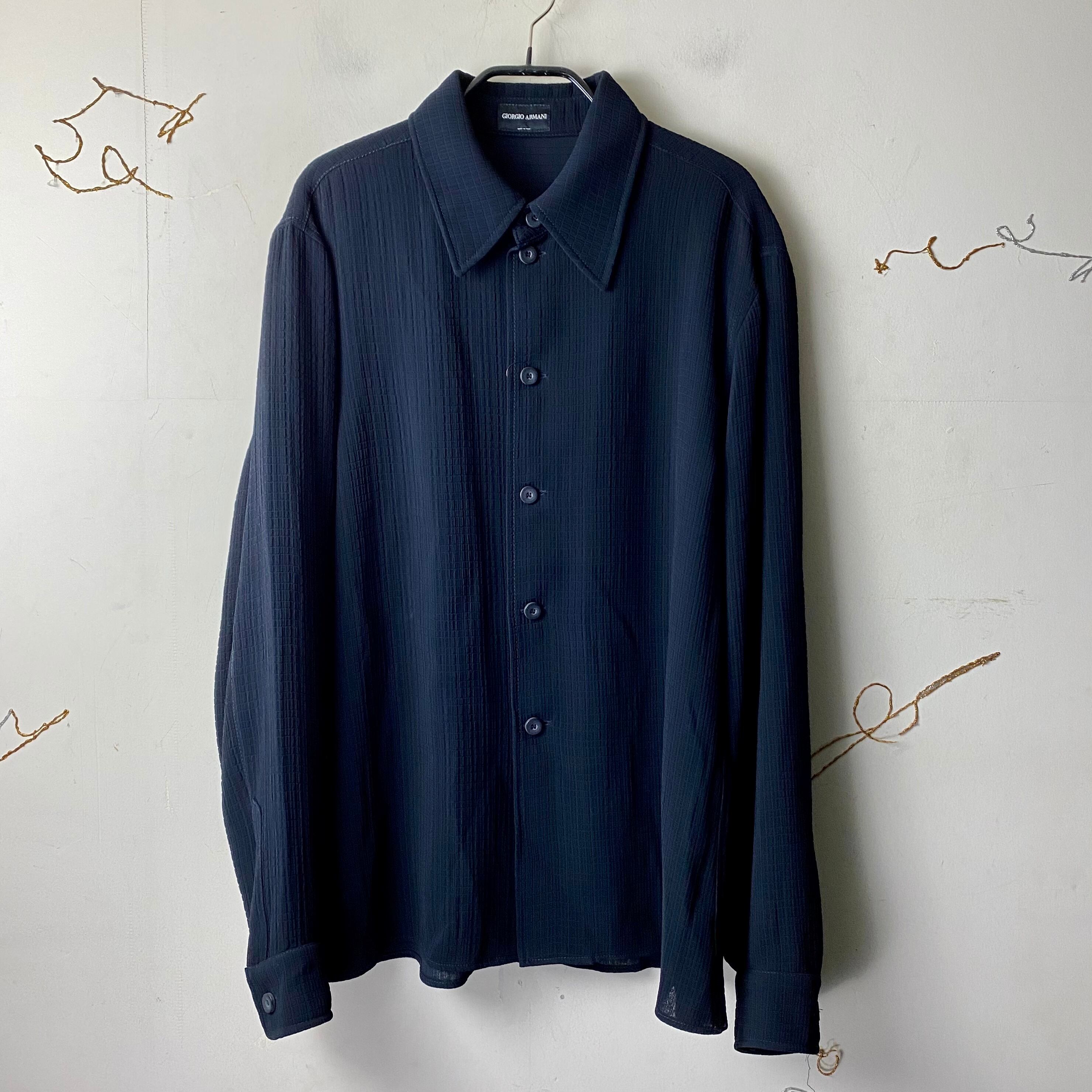 GIORGIO ARMANI black lightweight shirt | NOIR ONLINE