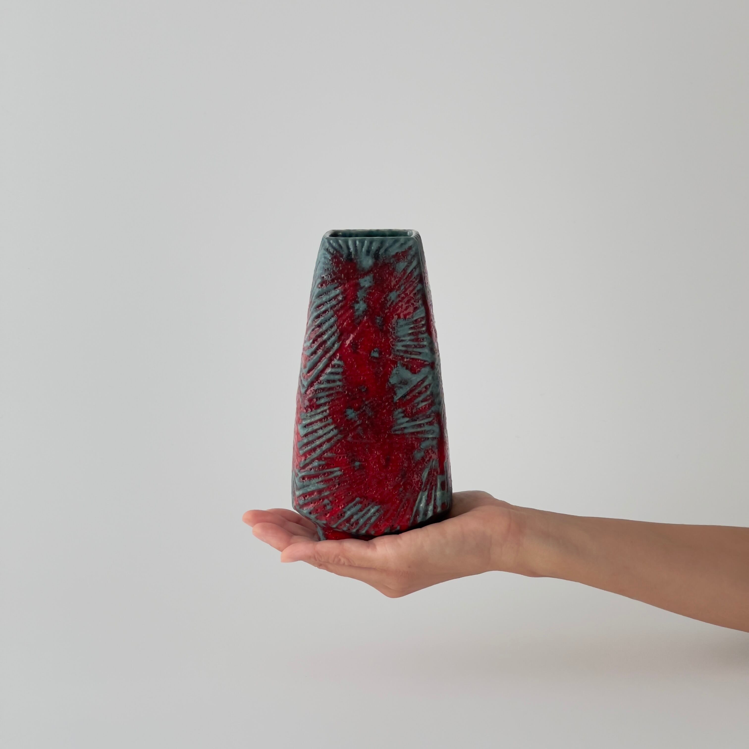 Fat Lava 花瓶 | Übelacker keramik 1218 18 | PolePoleDecor｜Vintage