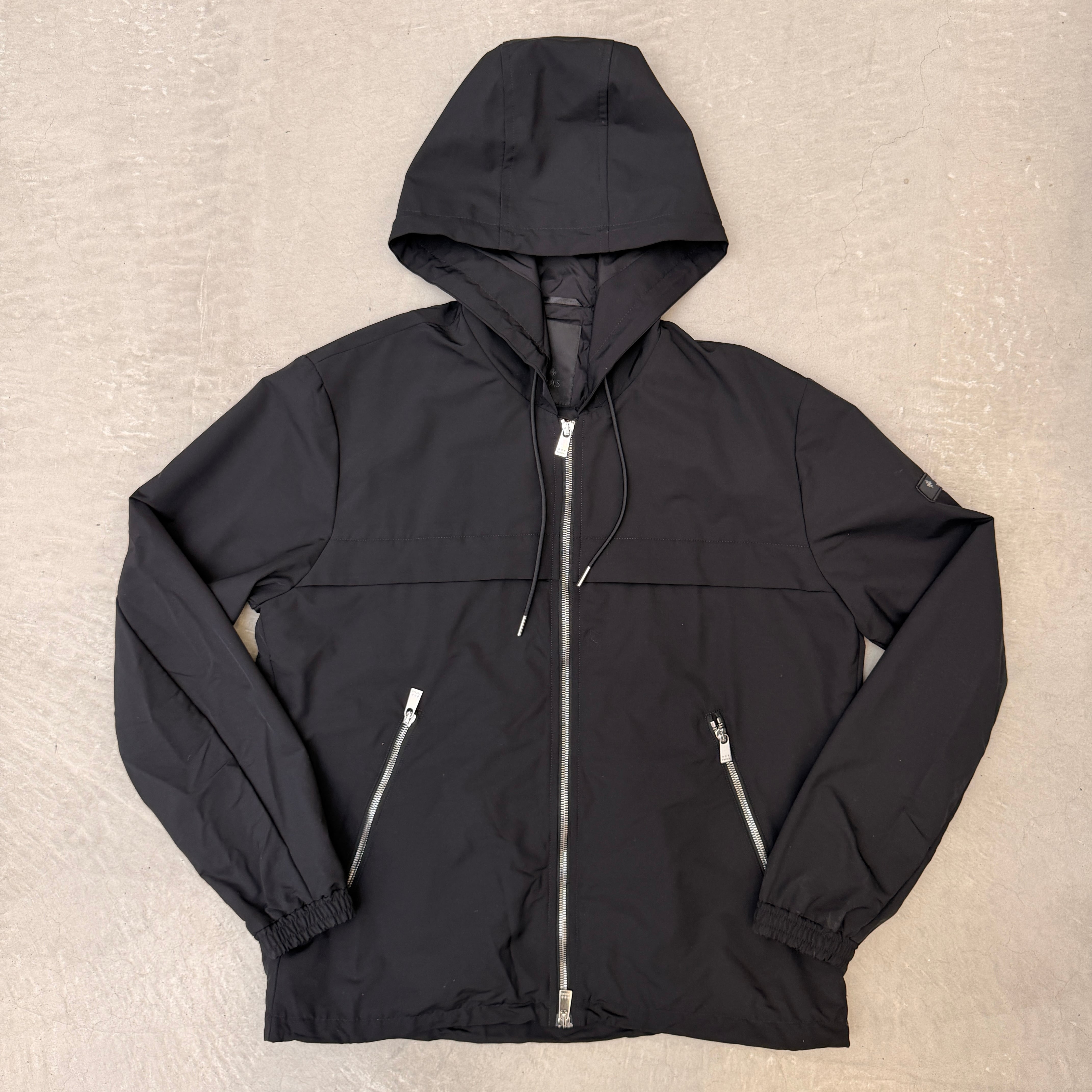 TATRAS Nylon Zip Up hooded blouson Black 02 | ASSET VINTAGE