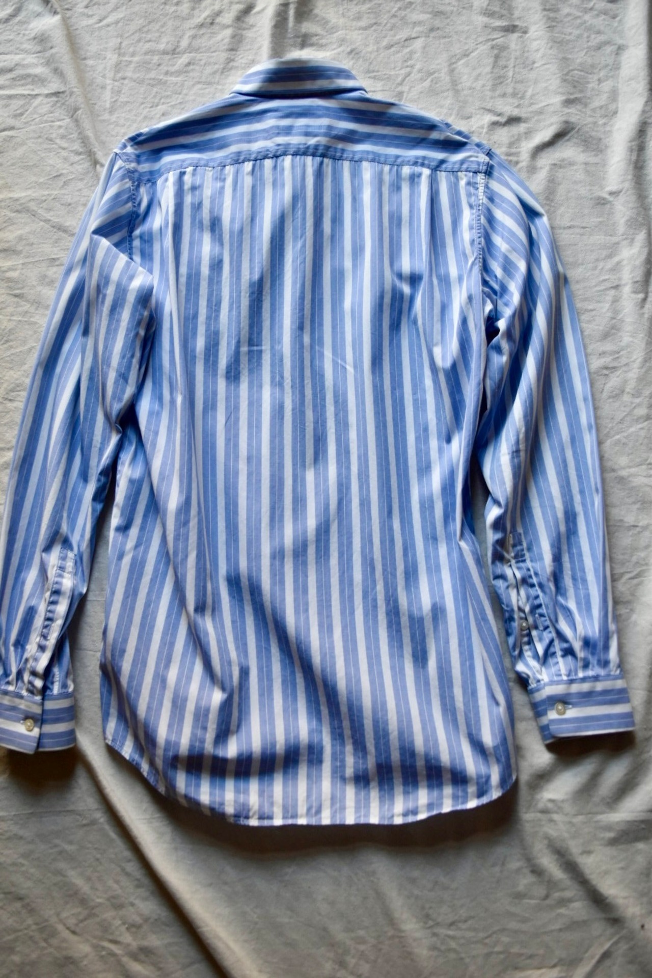 "JIL SANDER" Blue border shirt