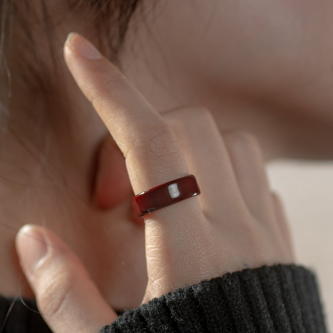 朱金 -shukin-】銀線×漆リング | KRAFT DORF