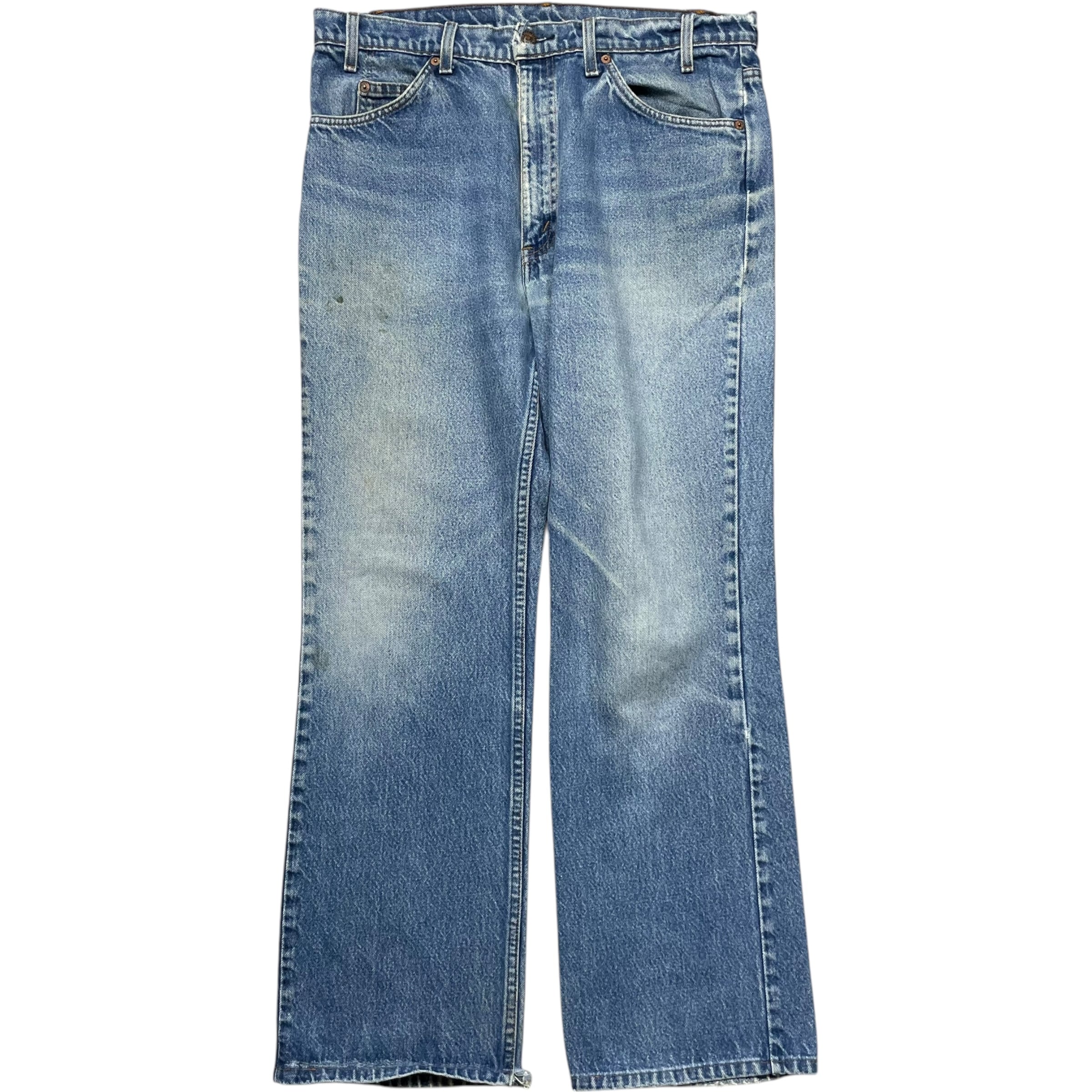 《実寸W35L29》 Levi's リーバイス デニムパンツ フレア 色落ち 雰囲気 USA製 no.7162