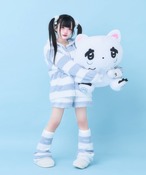 もこもこはうるずルームウェア3点セット（サックス）