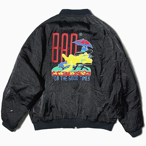 Vintage 80〜90's【B・A・D】"BAD FOR THE GOOD TIME" Nylon Jacket