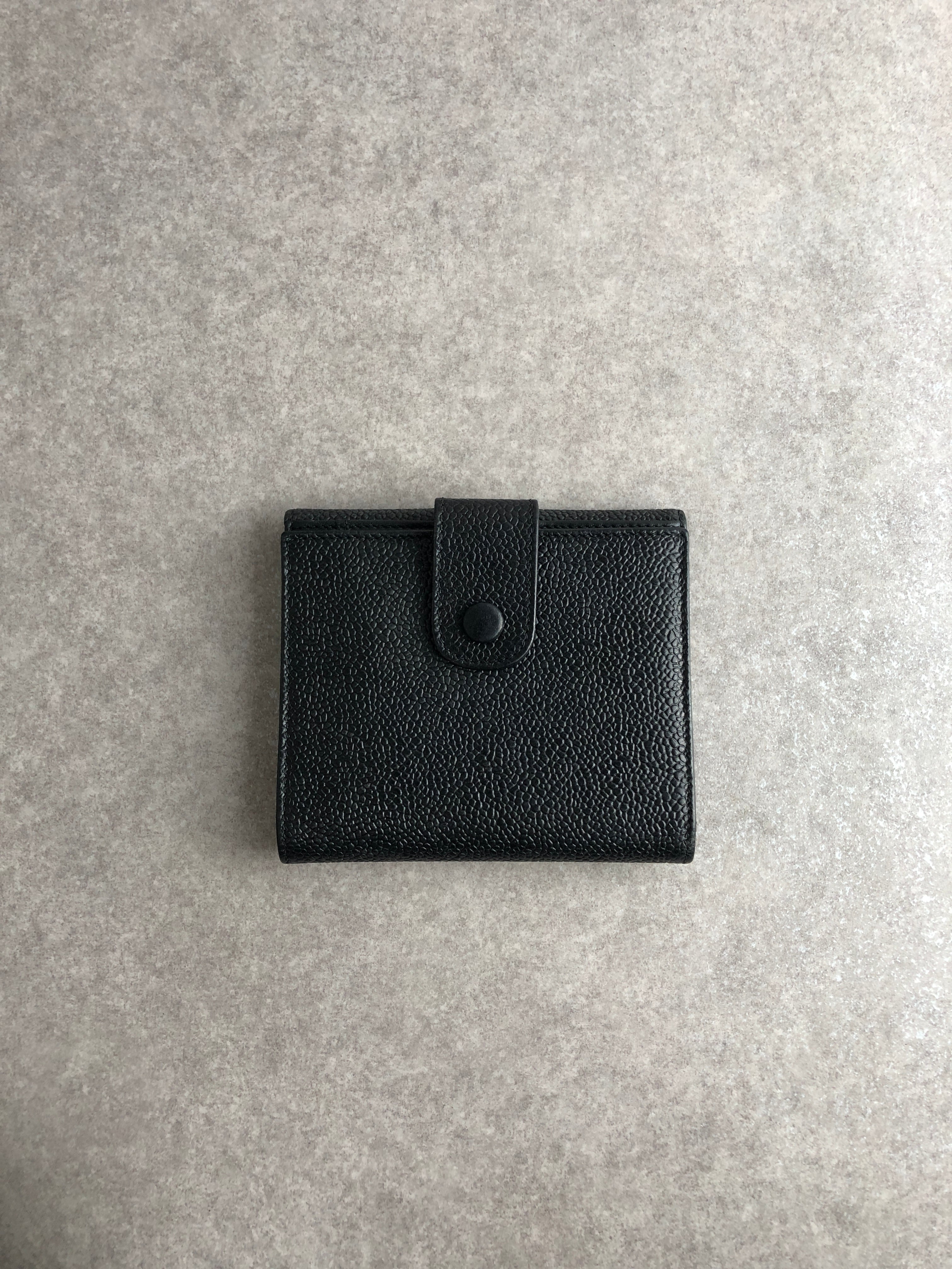 CHANEL シャネル 財布 ブラック ココマーク レザー 2つ折り vintage