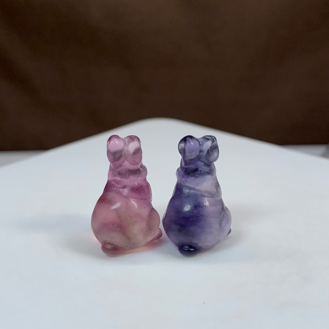 B04.フローライトうさぎさんペアセット