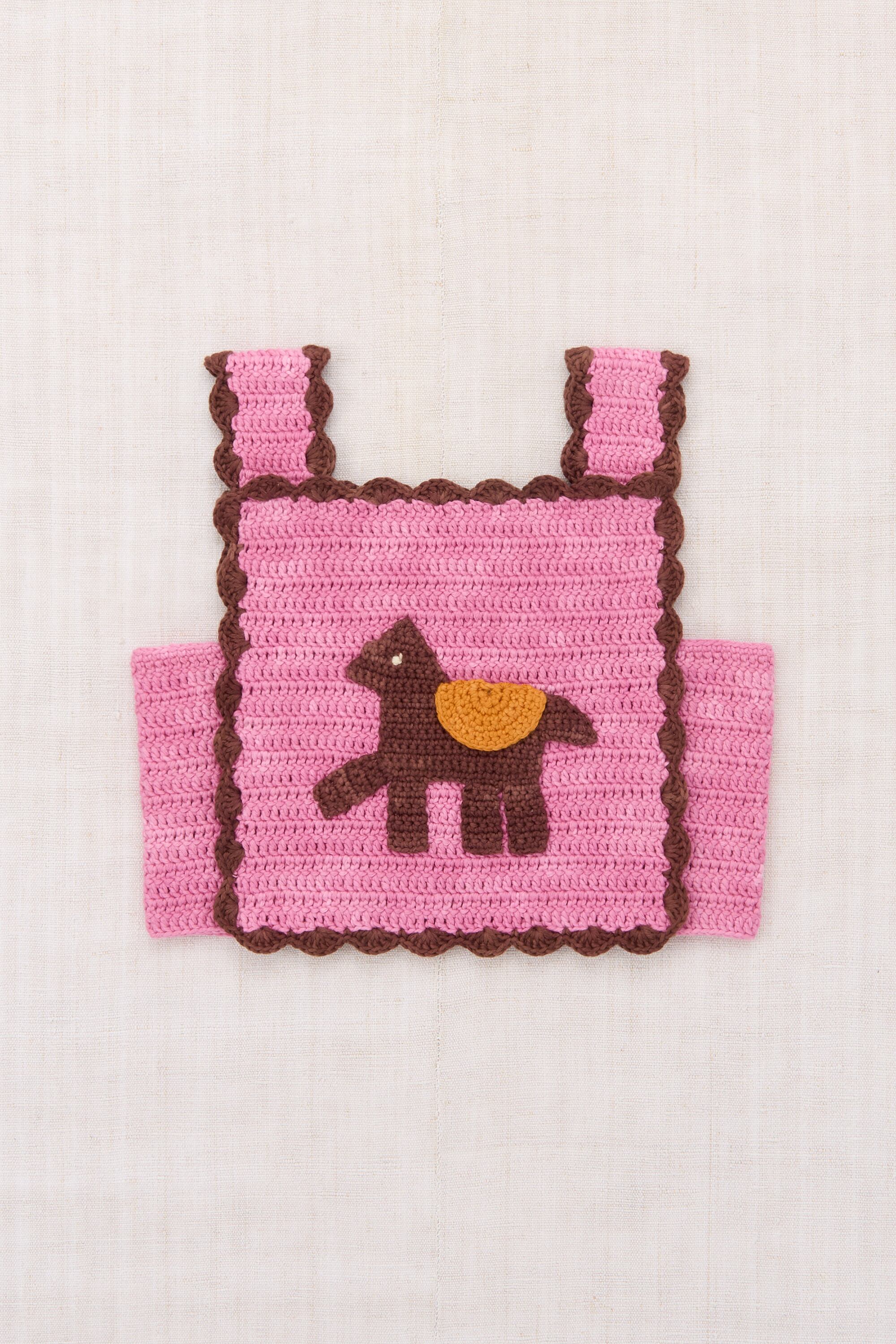 ラスト1【MISHA & PUFF】26 Spring Drop2 / CROCHET HORSE TOP / AZALEA / 8y