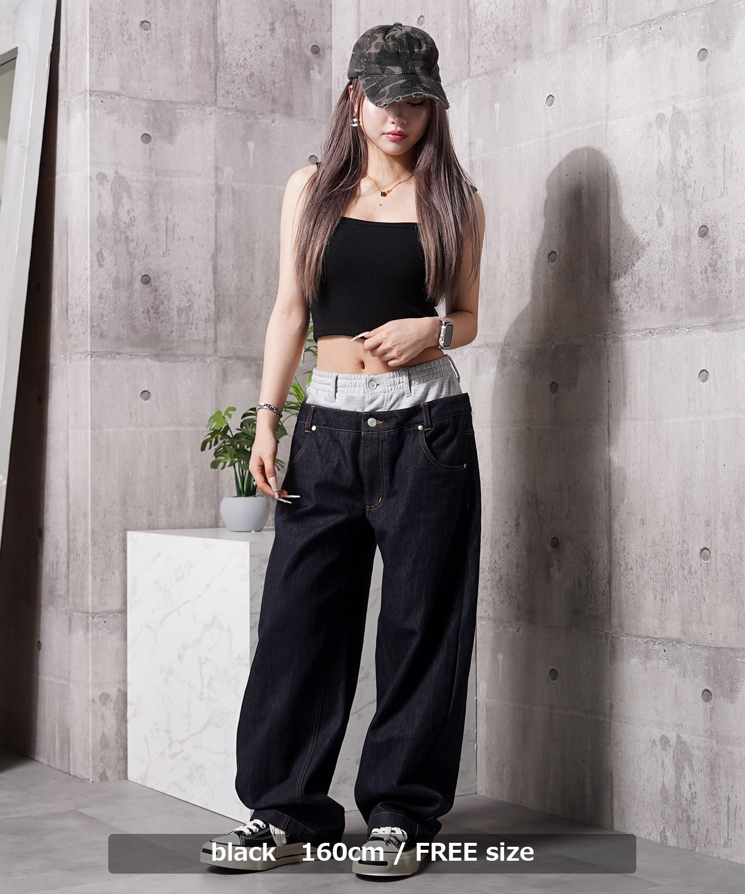 ◇リブ編み クロップド タンクトップ◇kr-26001 | 1111clothing / ワン