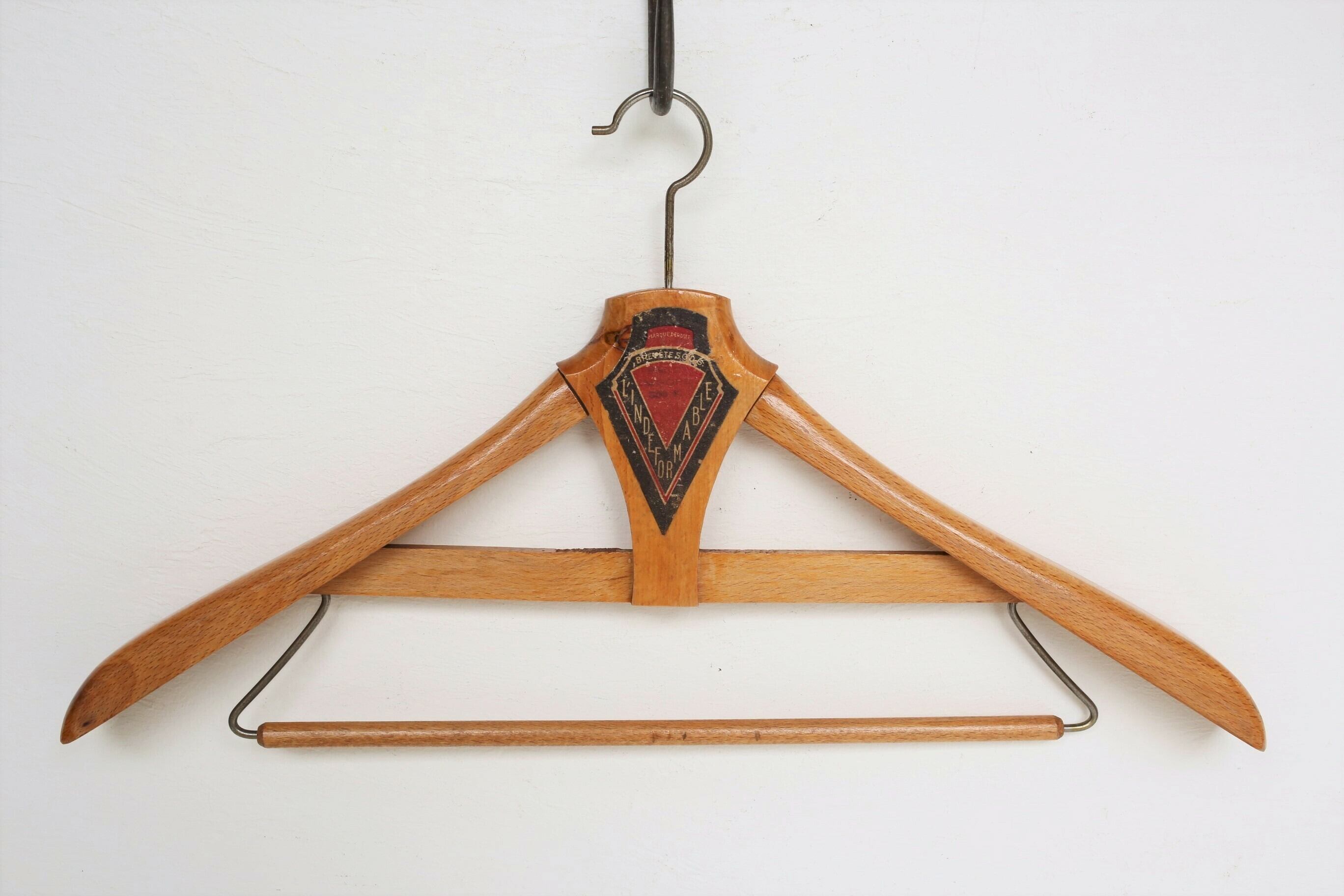 フランス アンティーク ヴィンテージ 木製ハンガー 可動式 N-01760