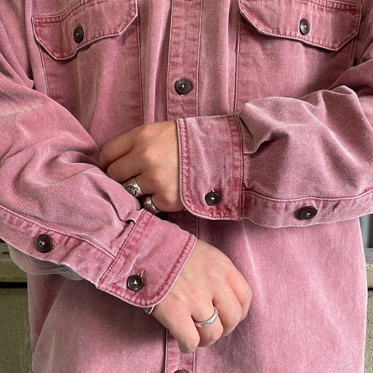 90年代 Patagonia パタゴニア キャンバス コットンシャツ メンズXL相当