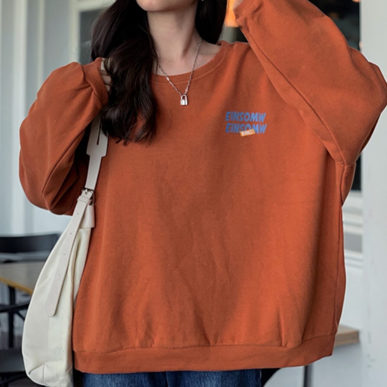 バックプリントロゴスウェット 00059