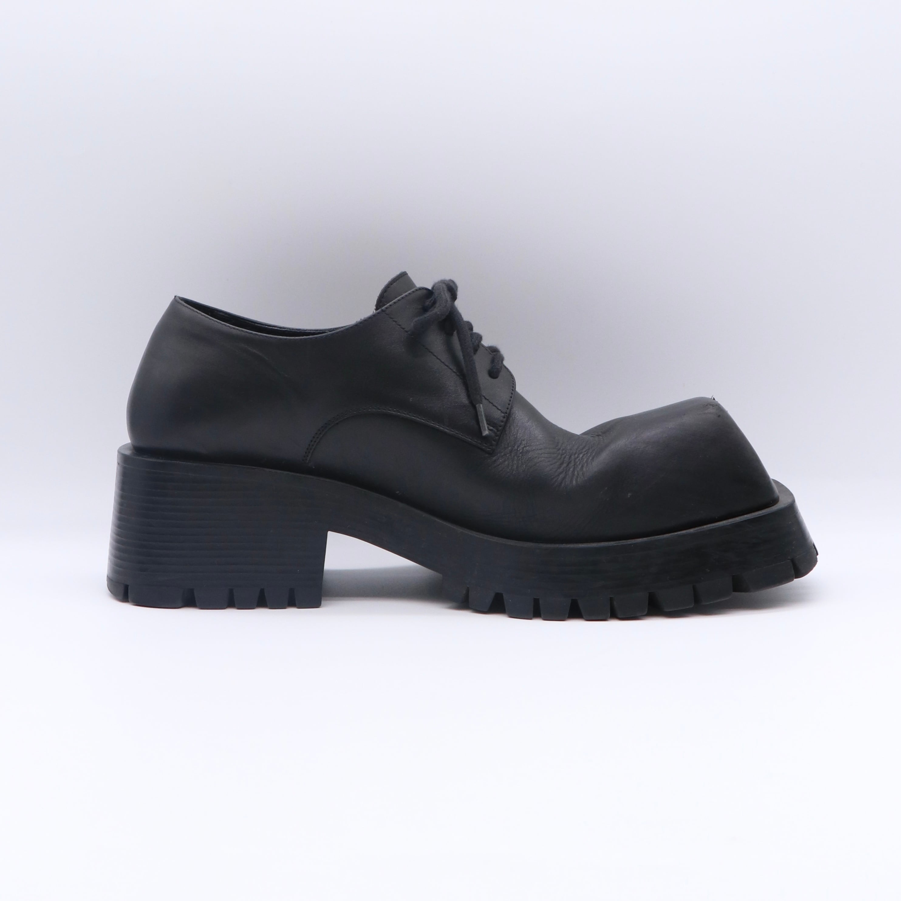 BALENCIAGA トルーパー ダービー シューズ ブラック バレンシアガ