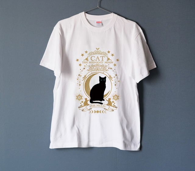 猫の魔導書 Tシャツ 1 WHITE（men&women）