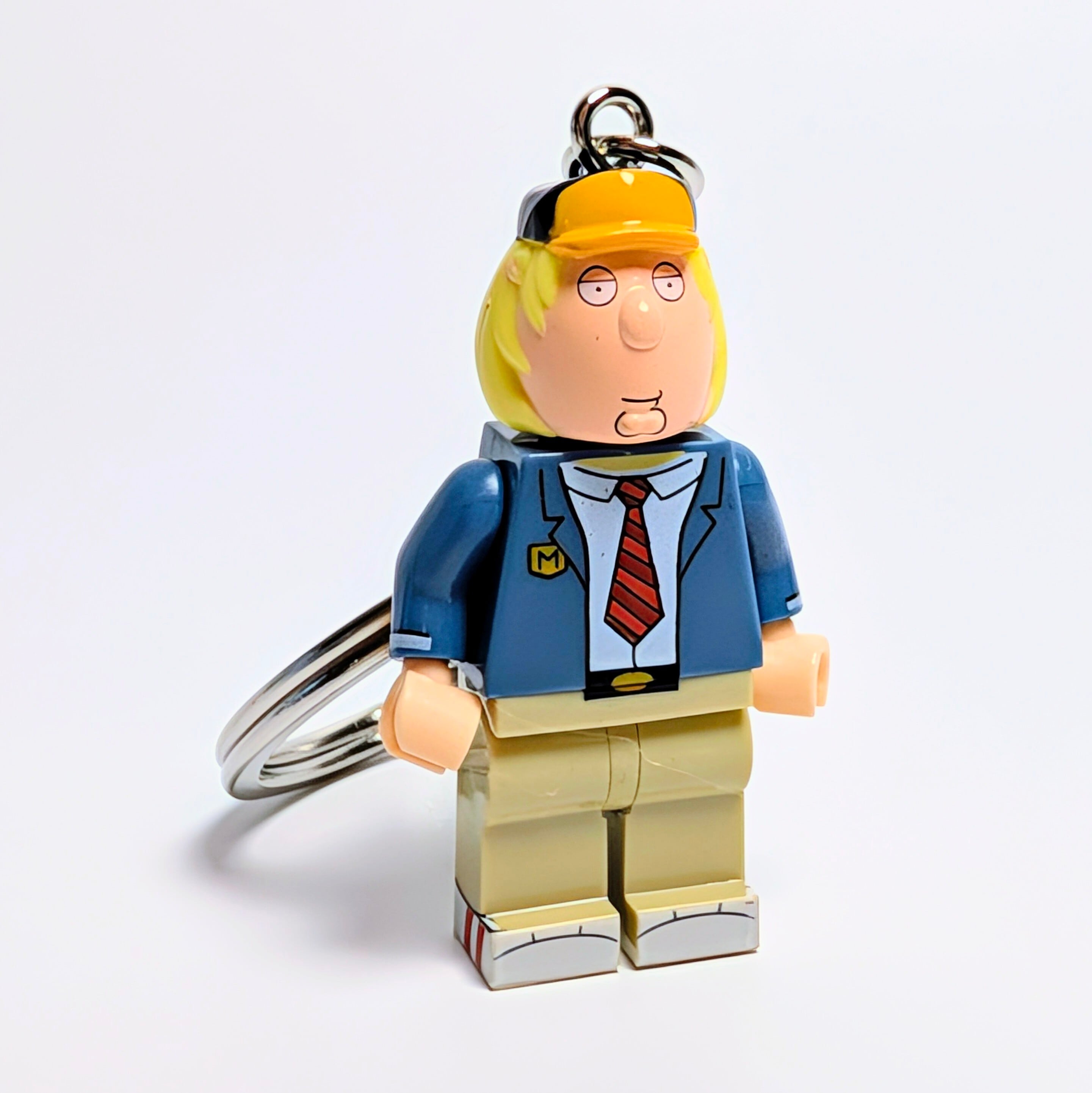 ★ブロックフィギュアキーホルダー★【 Family Guy ( ファミリー・ガイ ) 】クリス・グリフィン〚アメリカン雑貨 アメトイ〛