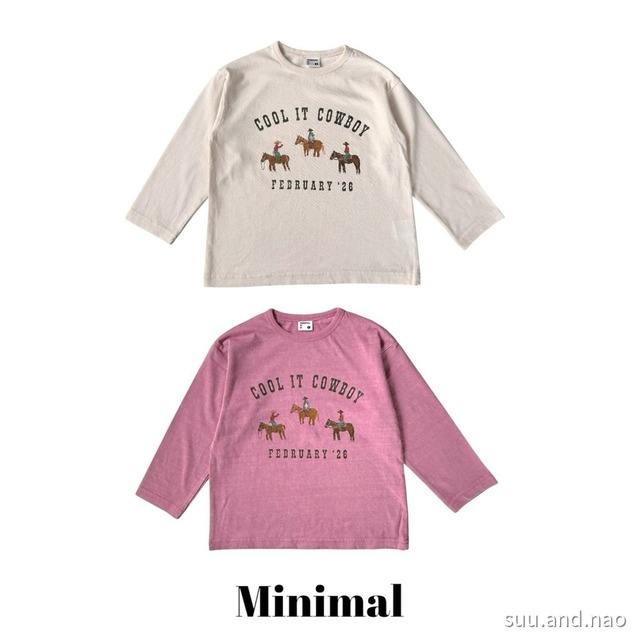 取寄:MINIMAL カウボーイTシャツ/Jr※送料無料
