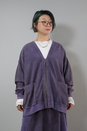 NEW!パイルビンテージVネックZIPカーデ【12606-544-10】2026AW
