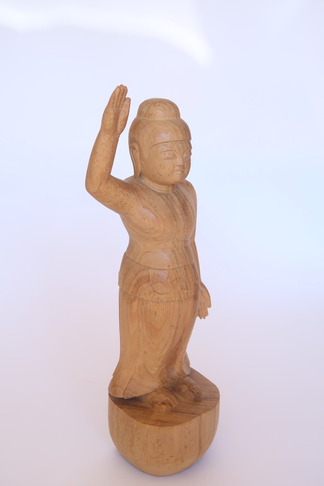 Birth Buddha ― An Original Wood Sculpture by Tessō Mori