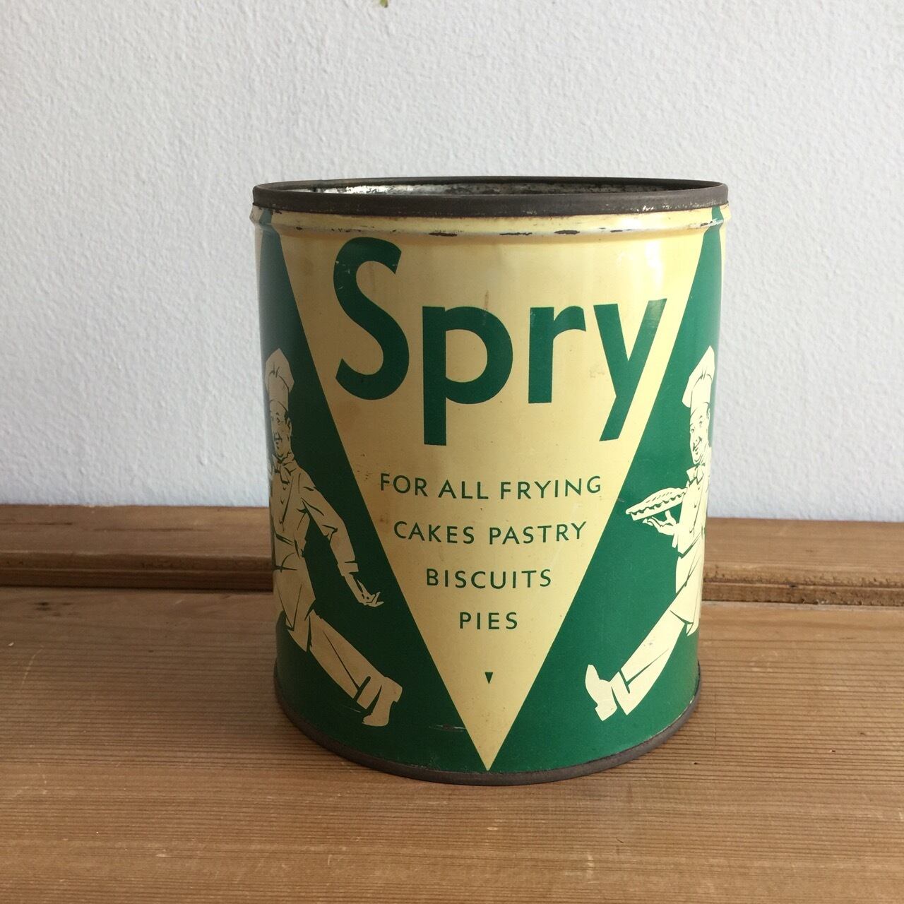 Spry ショートニング缶 Tin製 アンティーク缶 ビンテージ | ansorbet
