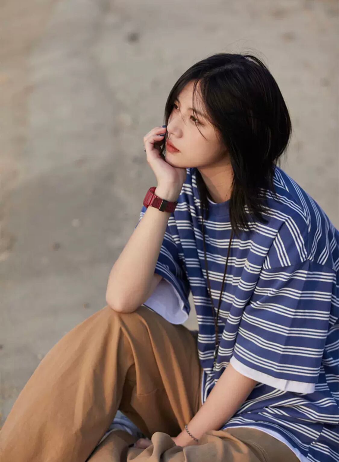 マルチボーダーTシャツ / Multi Striped T-Shirt