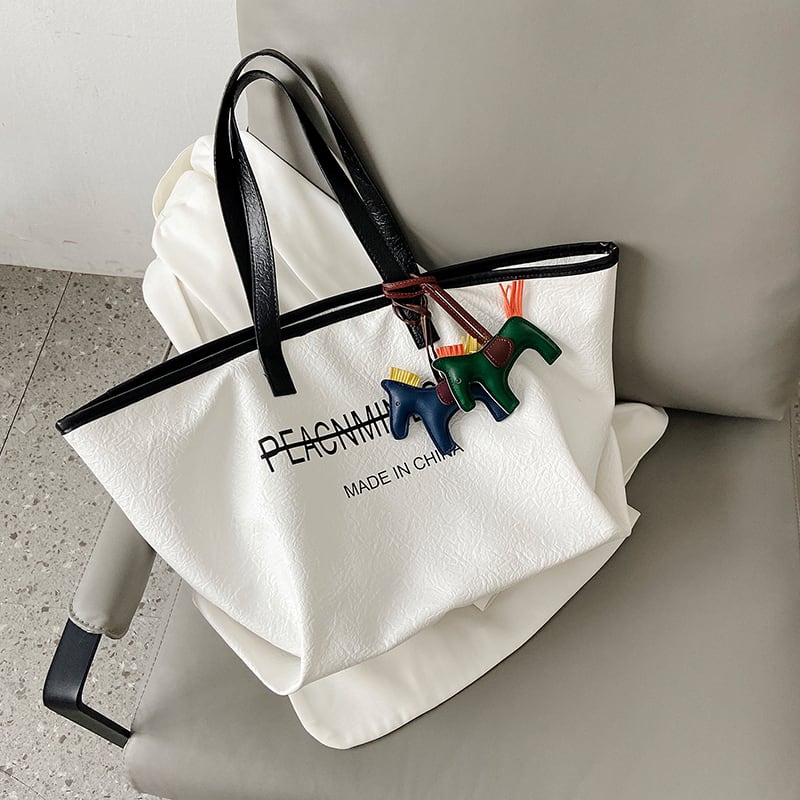 シンプルで大容量のバッグ、ハンドバッグ、レディースバッグ、2020年に人気、新しい流行のファッション、オールマッチのショルダーバッグ、ネットの赤いトートバッグ Tiancai_Wing_Bag2985815