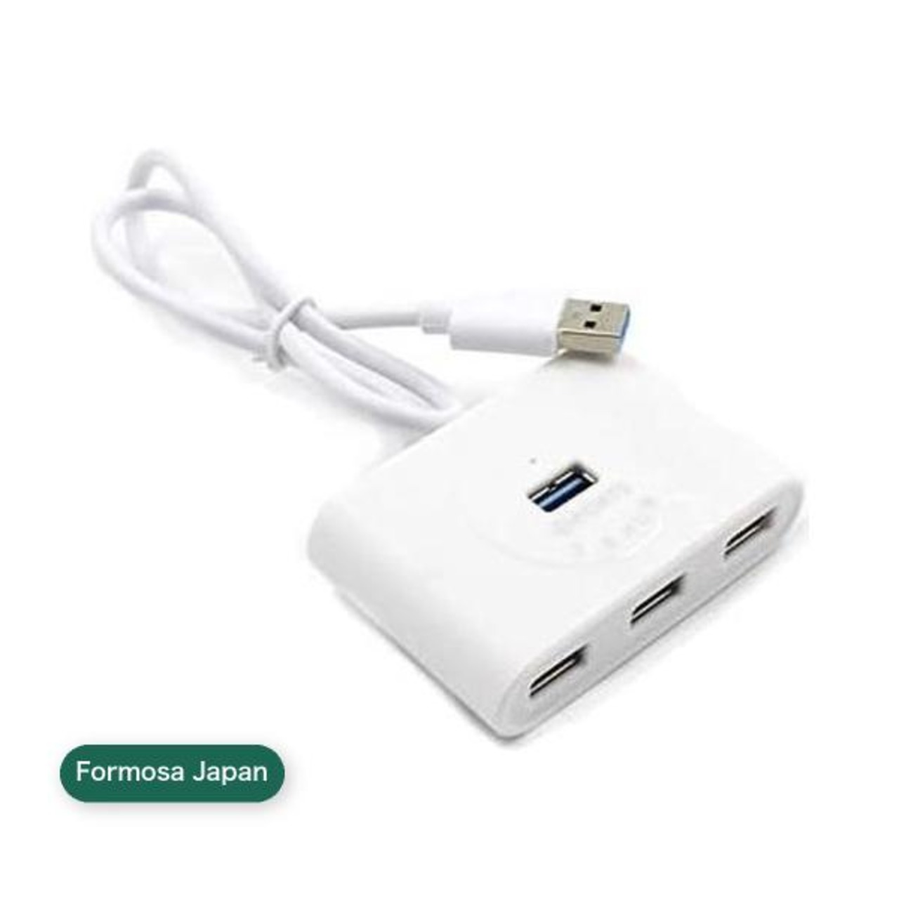 Formosa Japan USB 3.0 HUB 4ポート Windows Mac PC HDD 対応 白 IF-U3P4WT