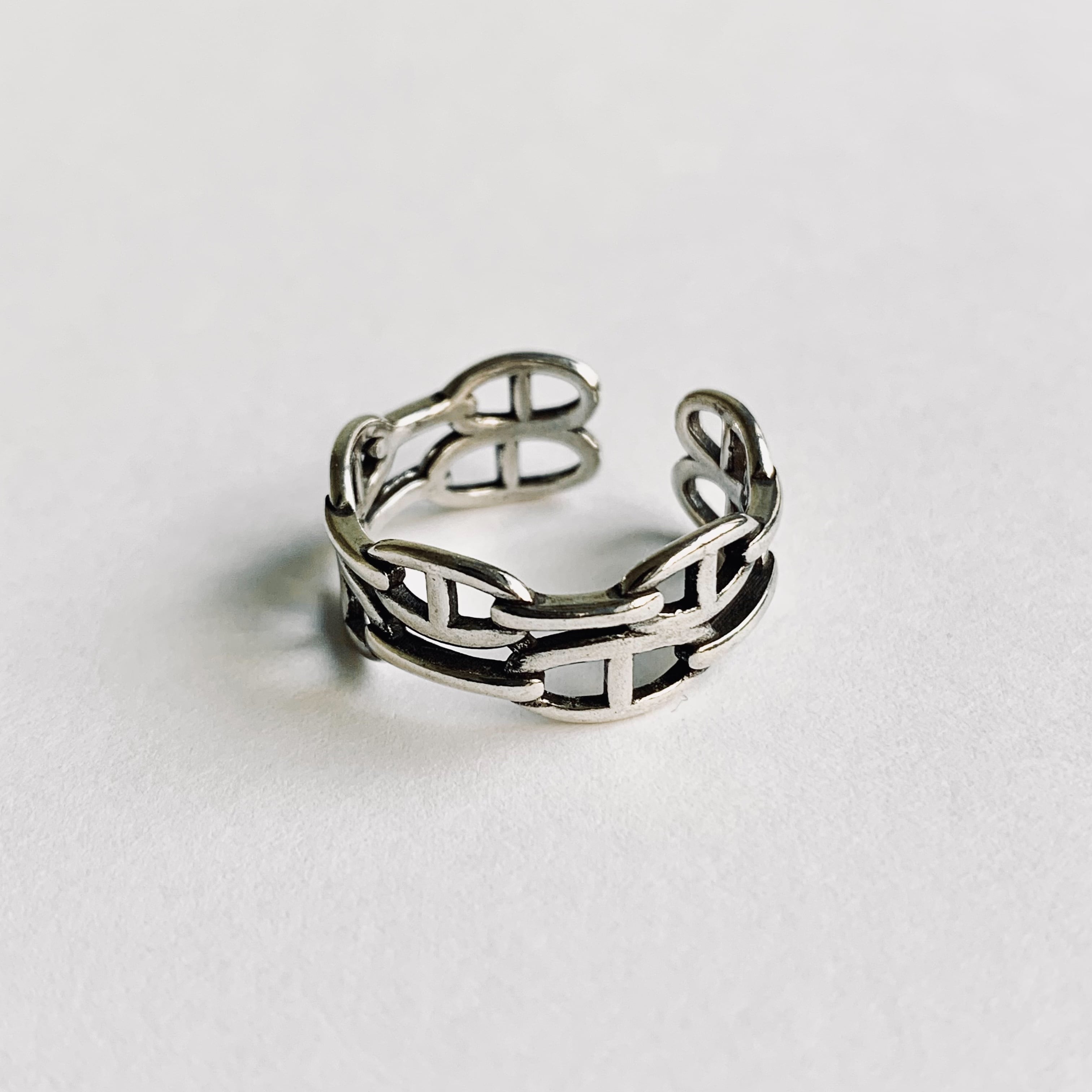 Double Anchor Chain Ring #269