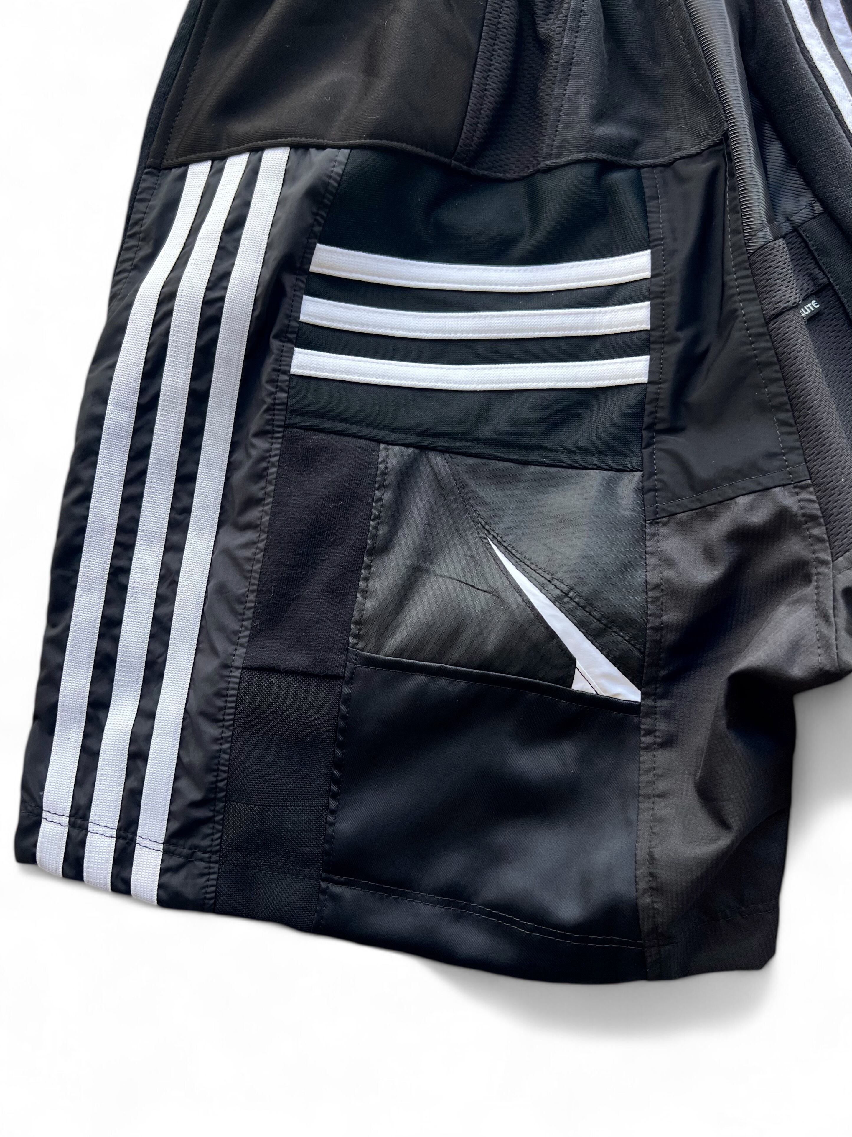 KOH ISHIGURO Upcycled Crazy Patchwork Short Pants -BLACK- Mens