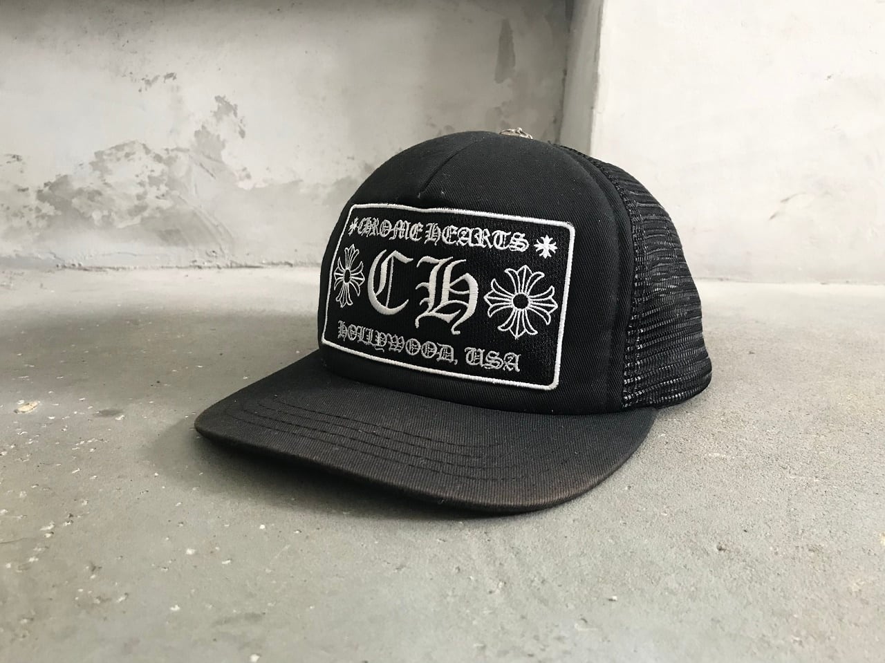 Chrome Hearts Trucker Cap BLACK MADE IN USA
