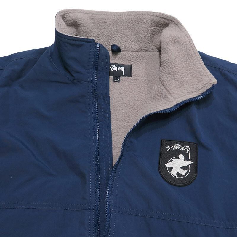 POLAR FLEECE LINED JACKET ネイビー STUSSY ステューシー POLAR FLEECE LINED JACKET POLAR FLEECE LINED