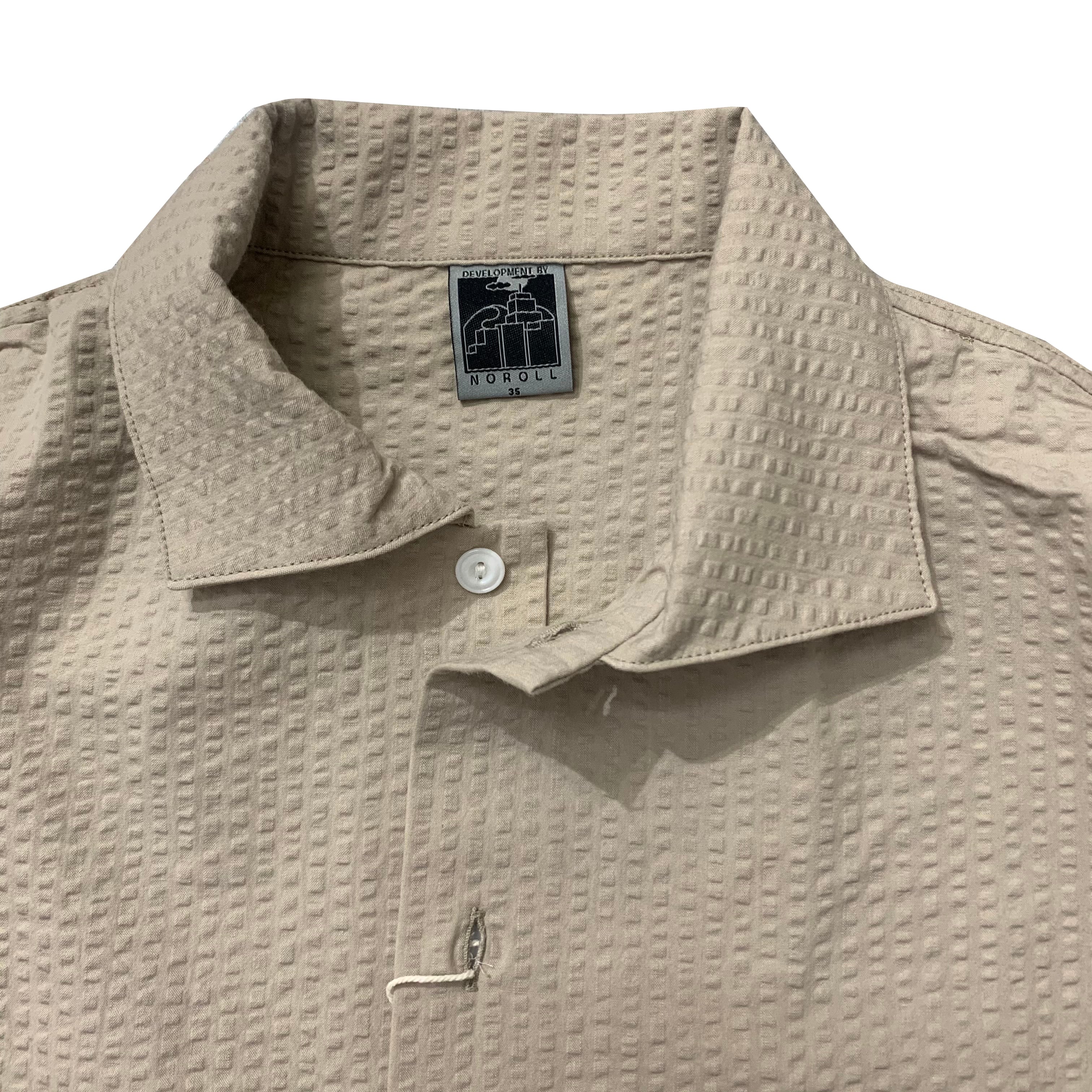 【大特価】NOROLL / THROUGH SOLID SHIRTS 【L】 NOROLL / THROUGH SOLID SHIRTS -BEIGE- | THE NEWAGE CLUB