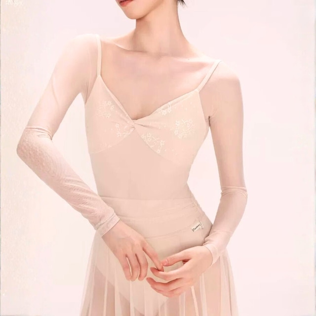 フロントクロス スリーブレオタード L1383