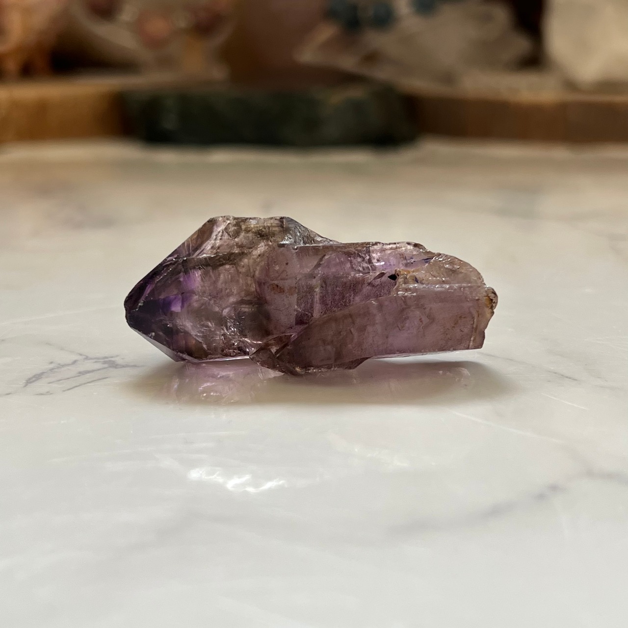 エレスチャルアメジスト１＊セイクリッドセブン原石＊天然石インテリア＊置き物
