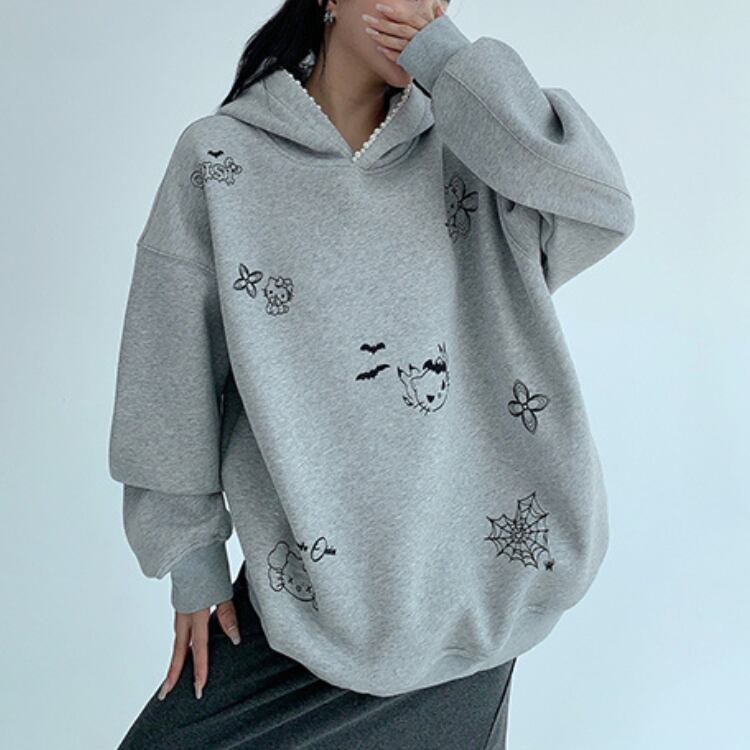 プリント プルオーバー スウェット ◆2col L00295