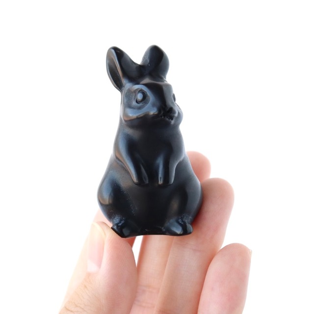 ブラックオブシディアンのうさぎ
