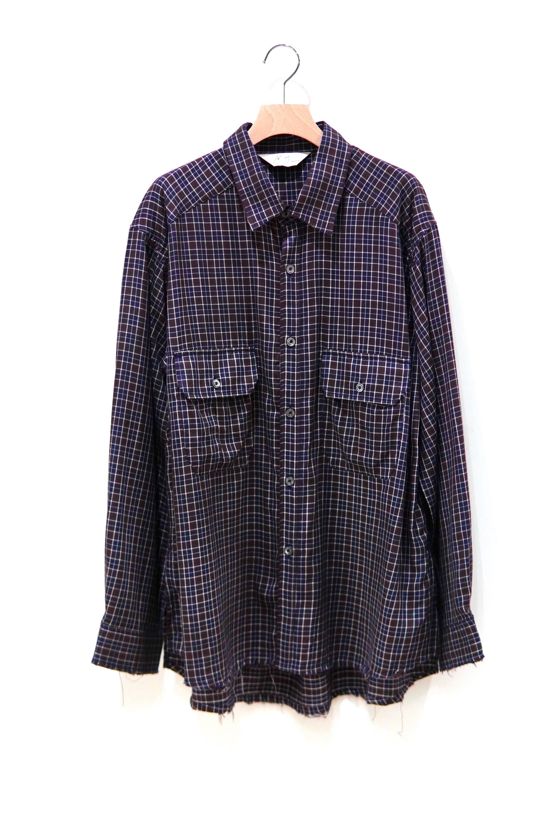 ANCELLM / NEL CHECK OVER WORK SHIRT / ANC-SH85 | POETRY