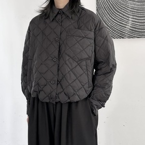 Quilting Polo-Neck Jacket【TR3247】