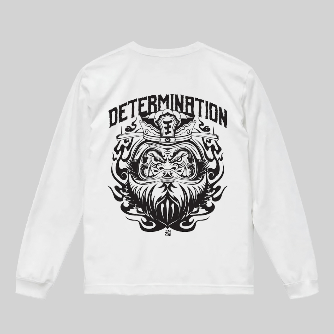 閻魔達磨 ロングTシャツ 白【TIKTOK】