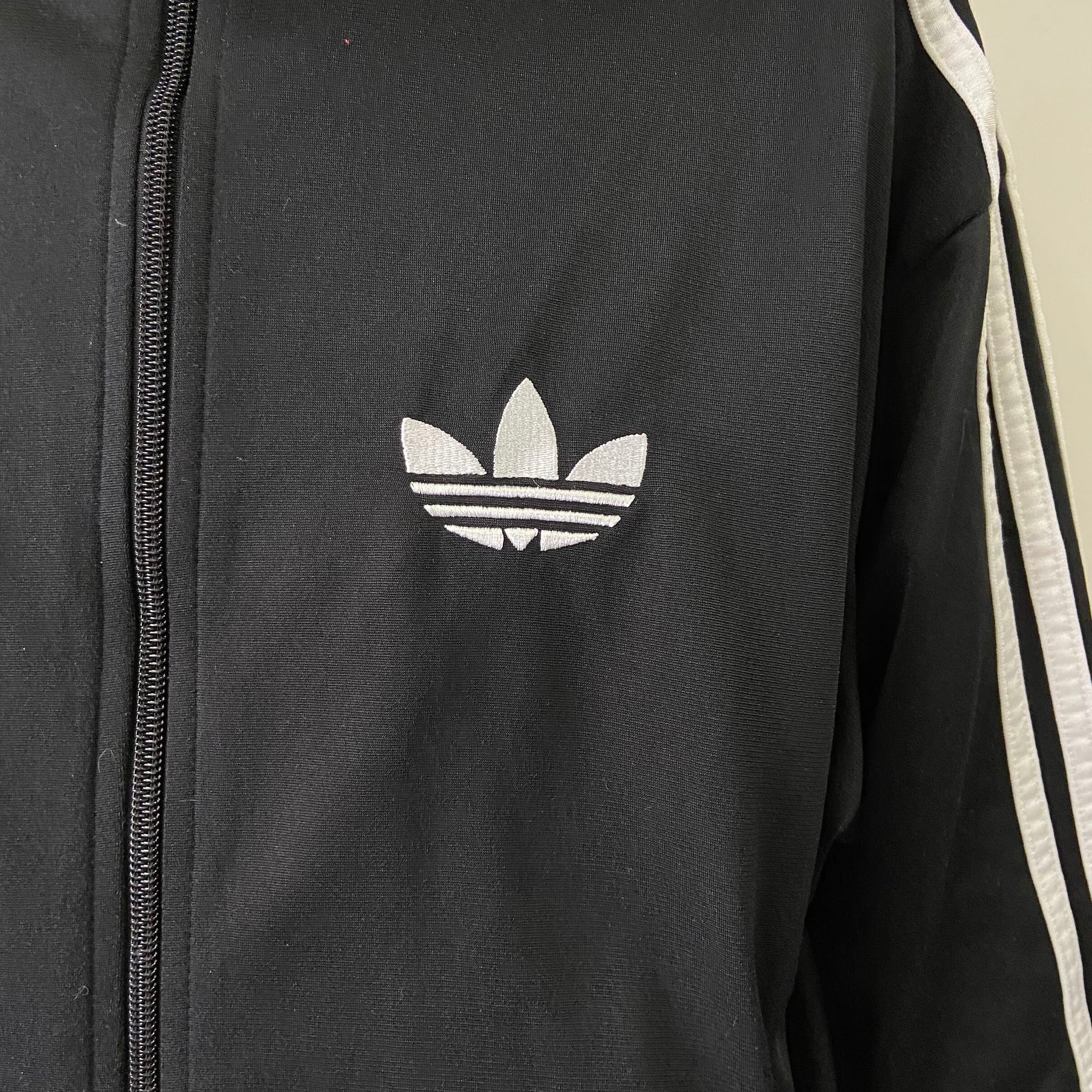 adidas アディダス トレフォイル ワンポイントロゴ刺? 袖ライン 