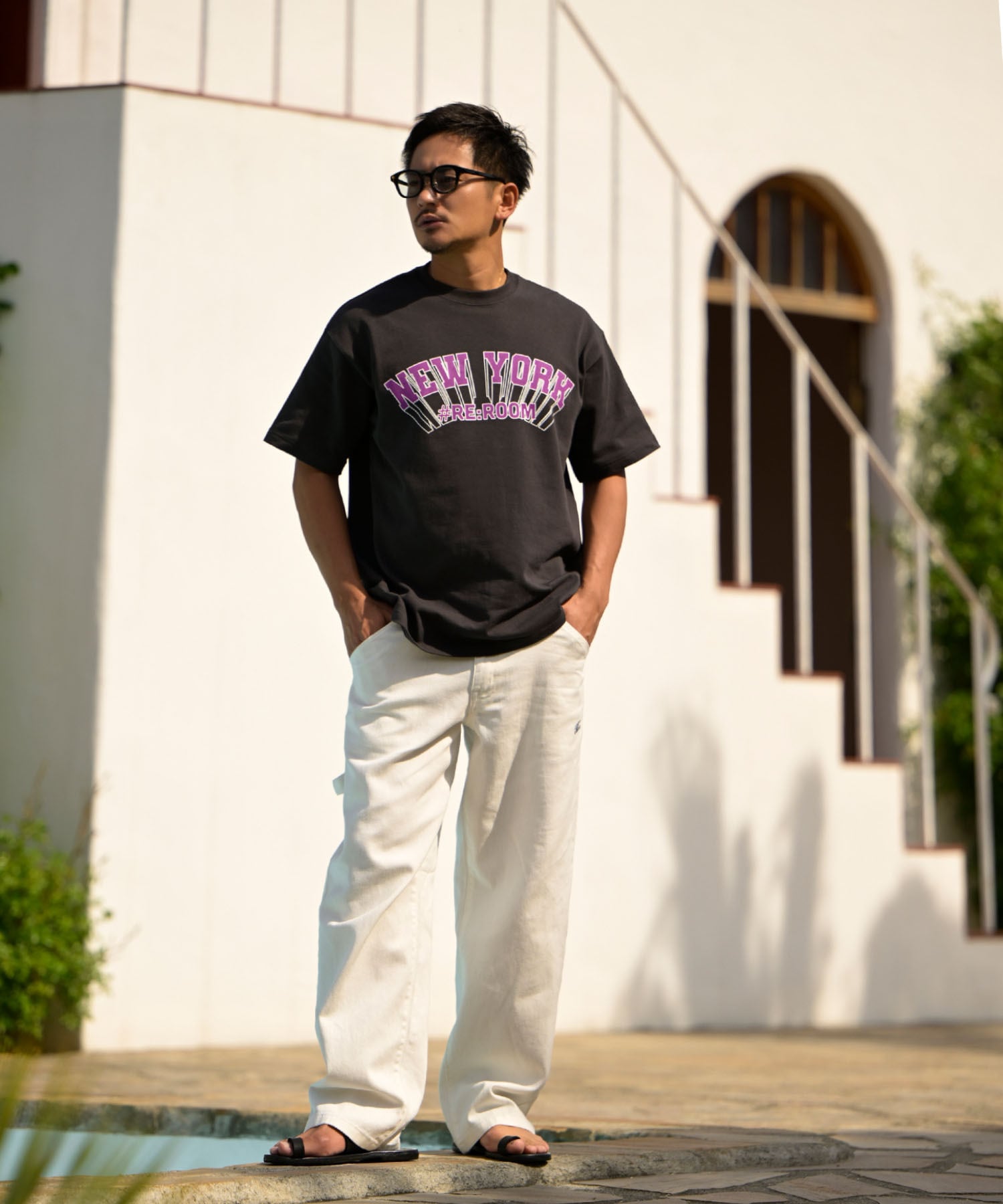 【#Re:room】COLOR CHINO PAINTER WIDE PANTS［REP217］ | #Re:room（リルーム）