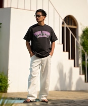 【#Re:room】COLOR CHINO PAINTER WIDE PANTS［REP217］