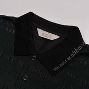 美品 adabat アダバット ゴルフ ロゴ総柄 半袖 ポロシャツ サイズ 5 /メンズ/ブラック/ワールド/日本製