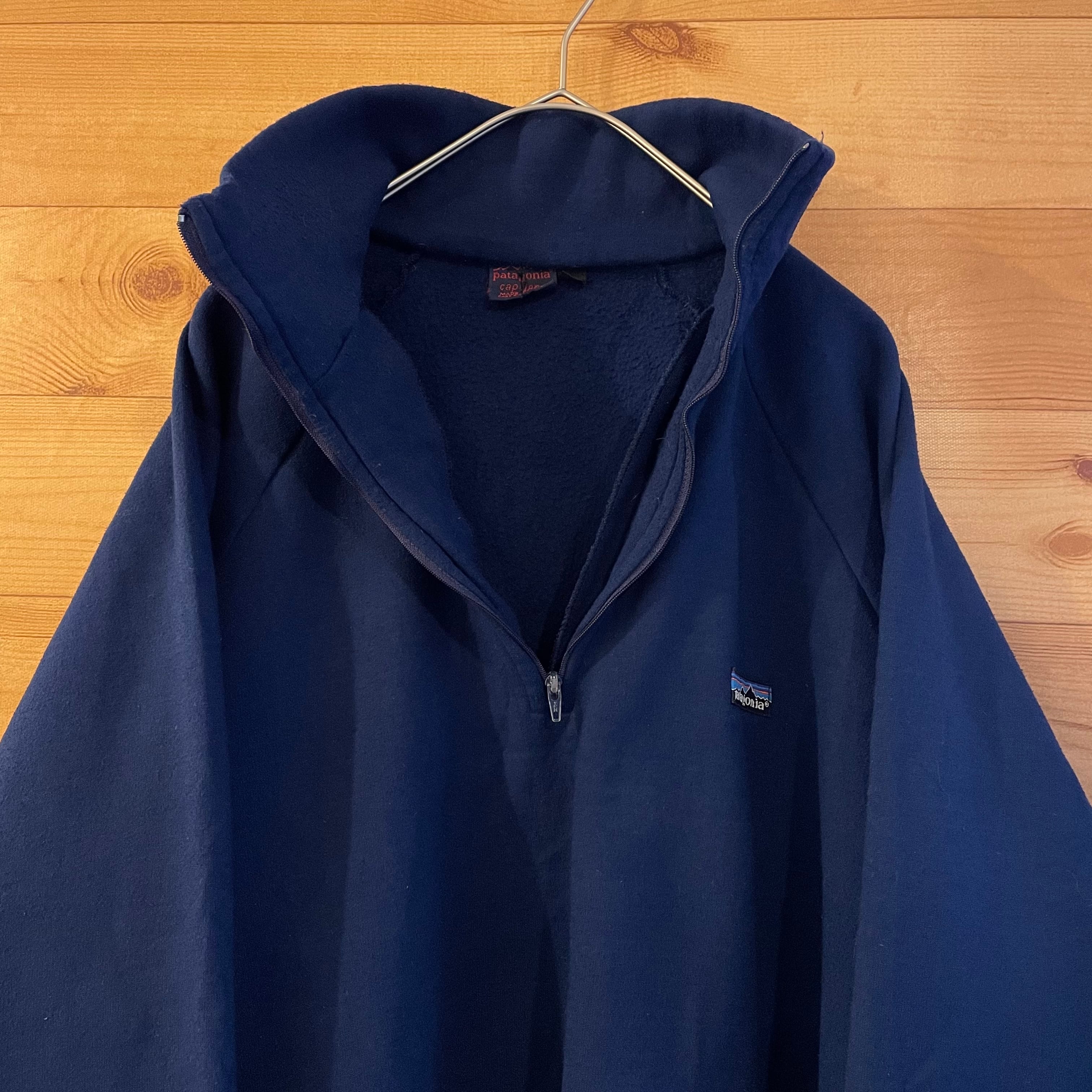 【Patagonia】80s USA製 ハーフジップ スウェット キャプリーン XL デカタグ ワンポイント パタゴニア アメリカ古着 |  古着屋手ぶらがbest powered by BASE