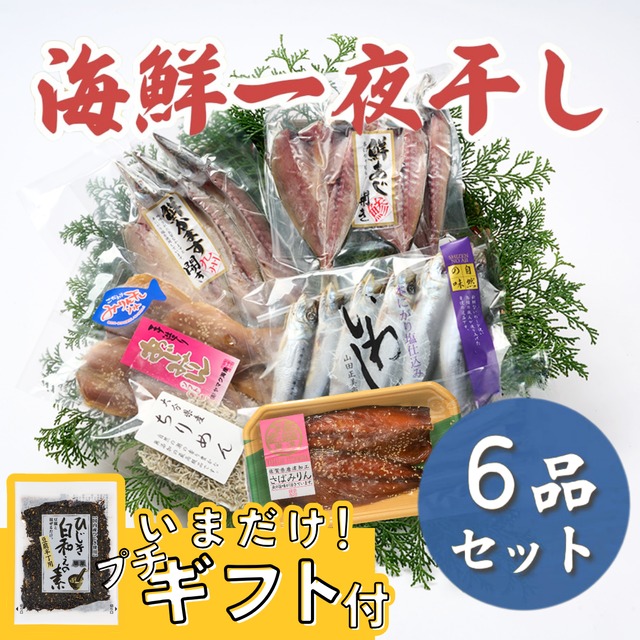 【鮮度が違う！】海鮮一夜干し6品セット【送料無料】北海道・沖縄は別途送料