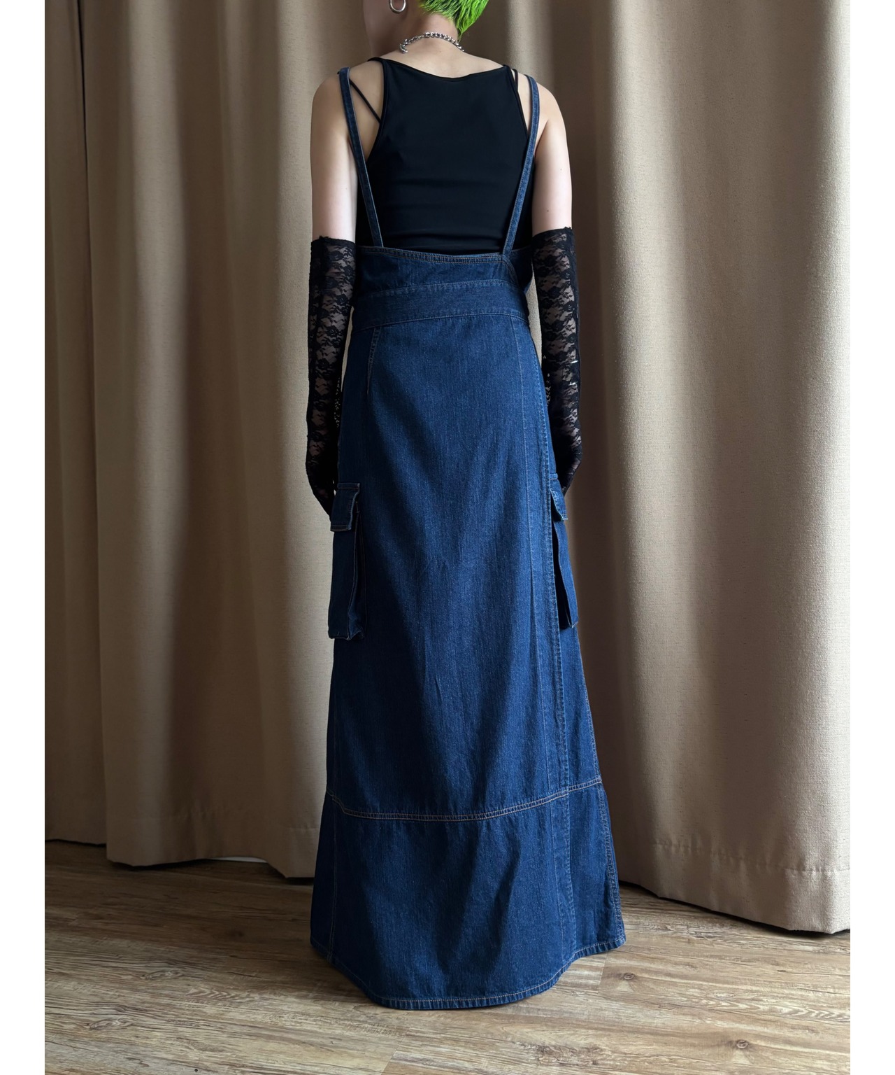 MADE IN JAPAN denim maxi dress-4767-6