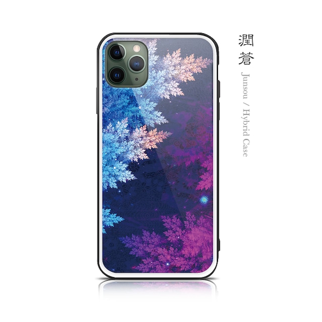 潤蒼 - 和風 強化ガラスiPhoneケース