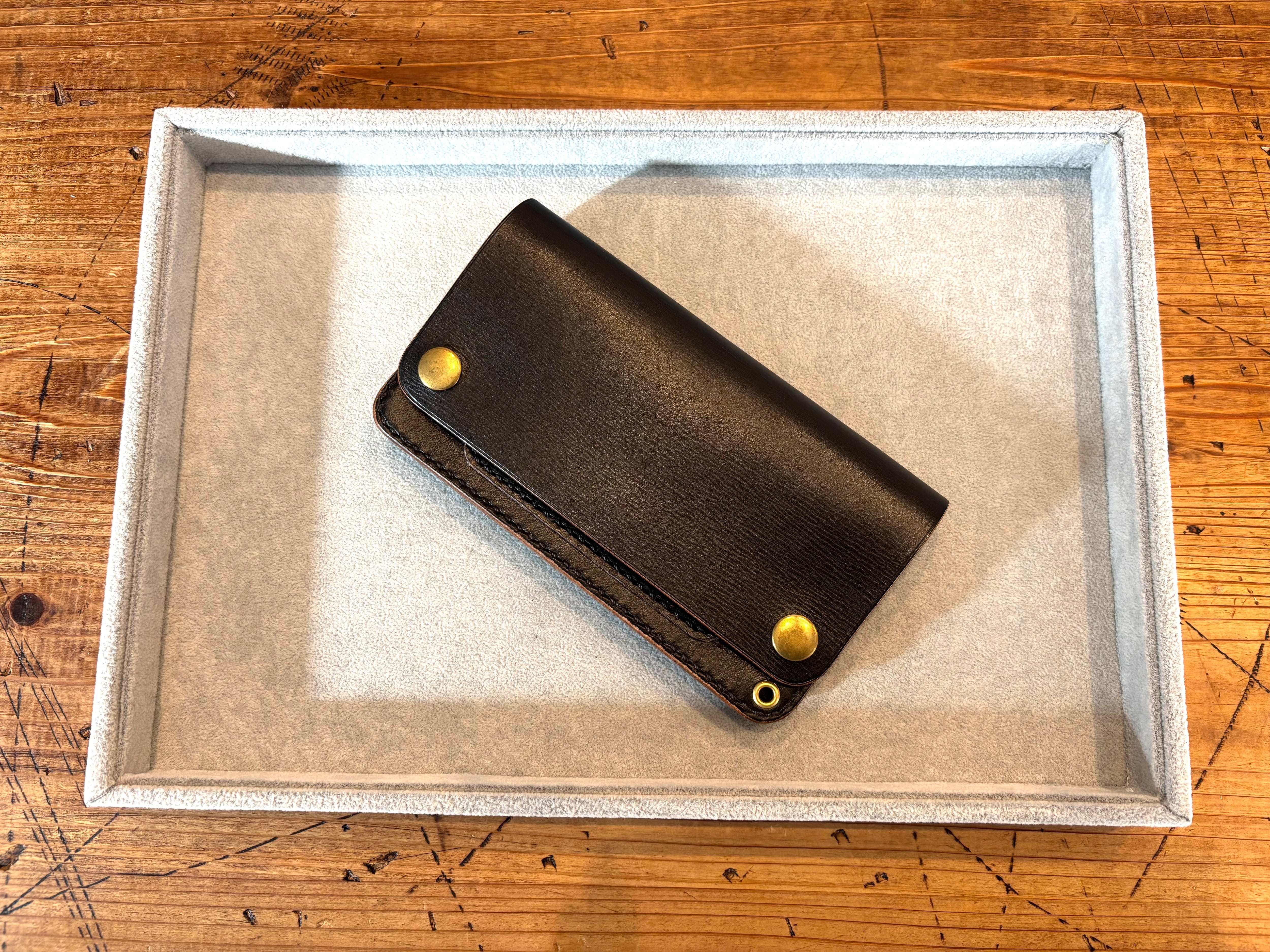 トラッカーウォレット(ブラック)TW-03スペシャル仕様 受注生産】ショートトラッカーウォレット（ブラック）/ Heritage works