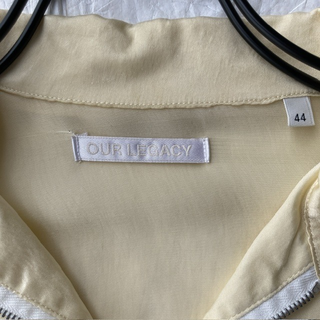 Our Legacy アワーレガシー ハーフジッププルオーバー シャンパンゴールド キュプラ 古着 メンズ 画像8