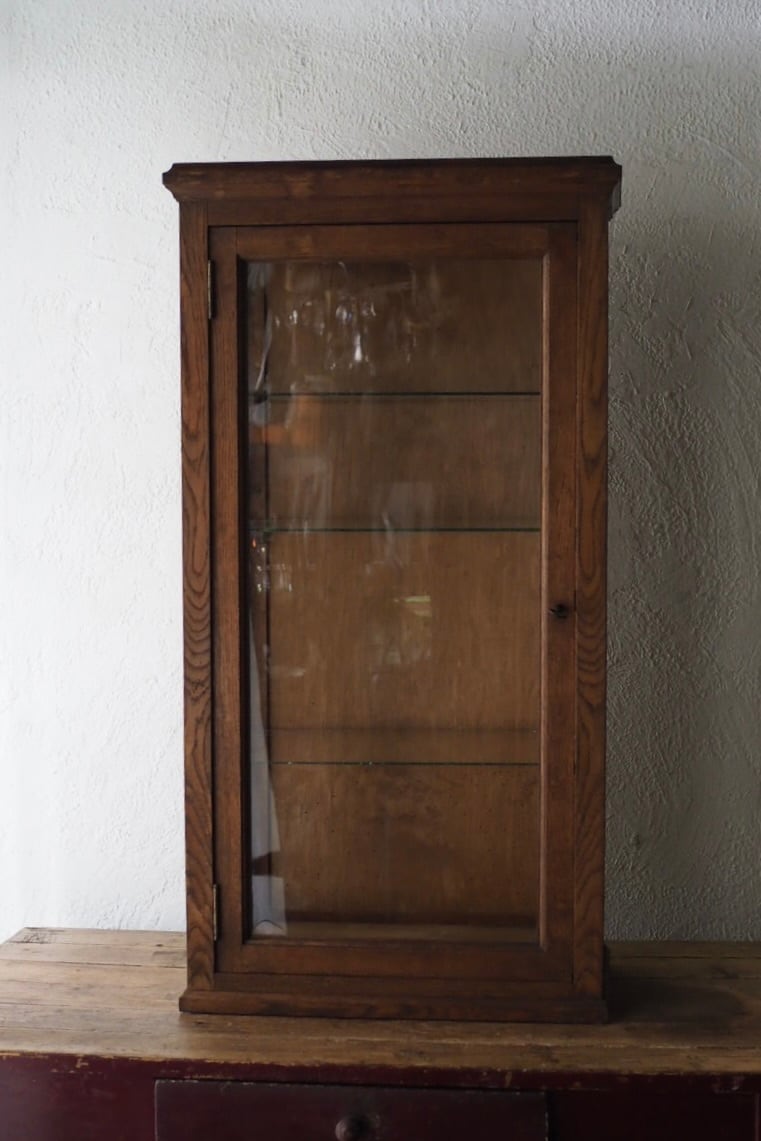 オークショーケース-antique oak show case | アンティーク